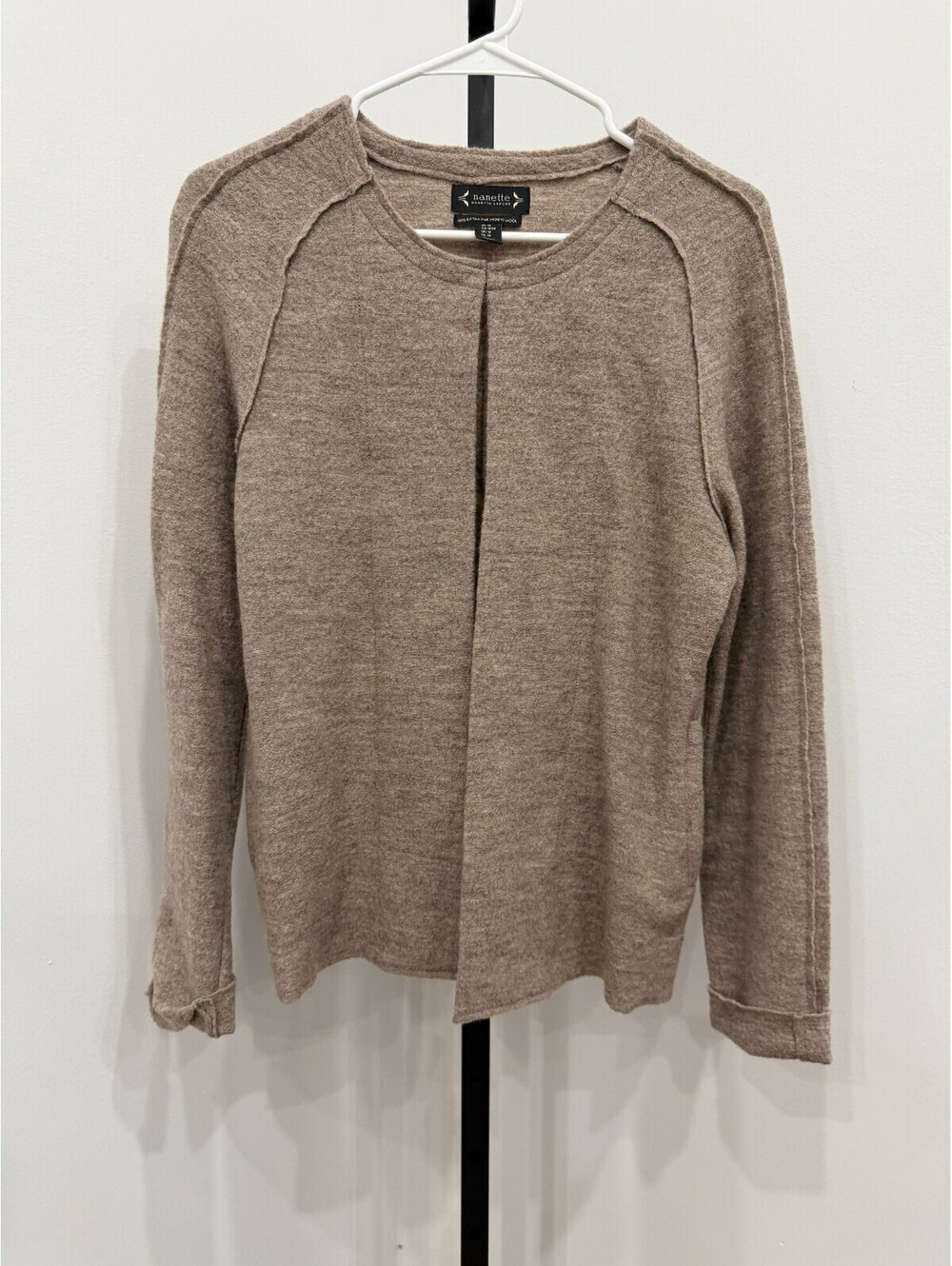 Nanette Lepore 100% Extra Fine Merino Wool Pullover Sweater Medium